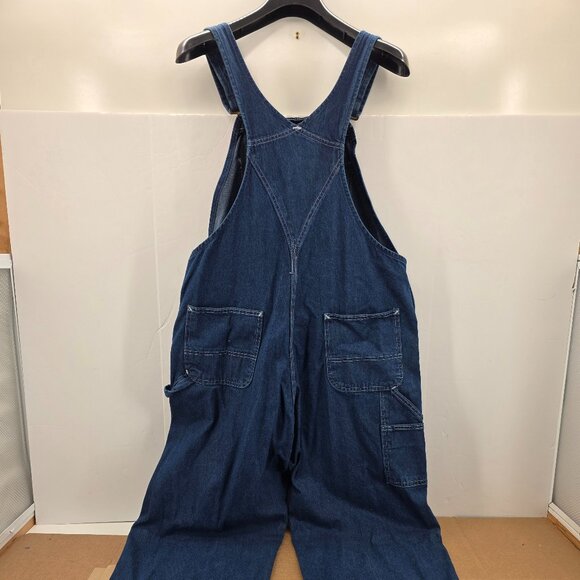 Vintage Carhartt Overalls Mens  R07 DST Denim Bib Jean Workwear Farm 40 X30 - Picture 2 of 16